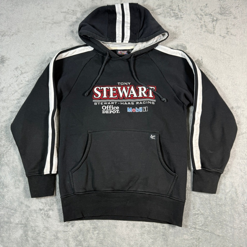 Tony Stewart NASCAR Racing Hoodie 2011 Racing Striped Chase Authentics Mens Sm